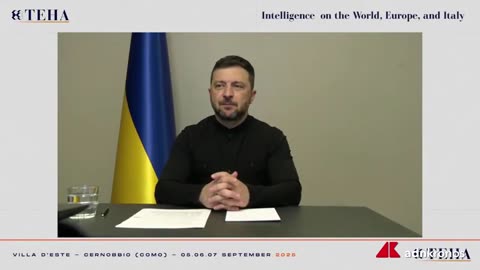 il discorso integrale di Zelensky al 51°Forum di Cernobbio,lo scenario oggi e domani TRADOTTO IN ITALIANO CON SUBS svolto il 5-6-7 settembre 2025 che si tiene OGNI ANNO dal 1975 a Villa d'Este a Cernobbio,Como,Italia