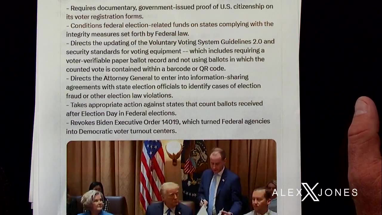 Executive Order Completely Dismantles National Election Theft Machine