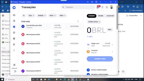 as moedas na coinbase