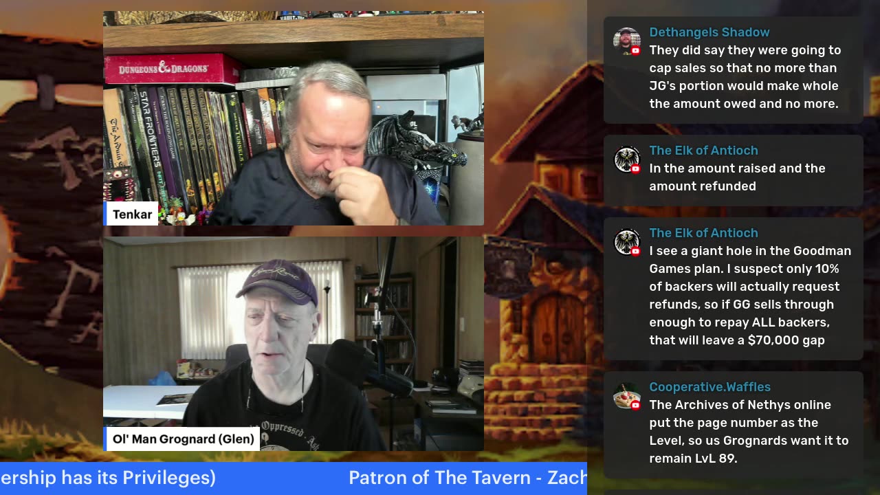Tavern Chat Live! With Glen & Tenkar - Wed May 28th @ Noon ET