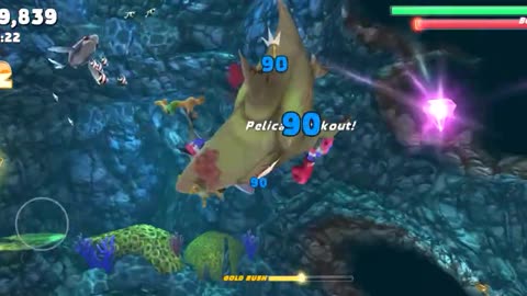 DEMON MEGALODON WITH EAGLE LIVE | Godzilla | 4K Gameplay Video | Viral Hungry Shark Evolution | Game