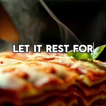 LASAGNA COLLAPSING? THIS RESTING RULE CHANGES EVERYTHING. ⏳🍝