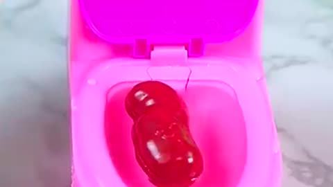 Must Watch: Satisfying With Unboxing & Review Miniature Toilet Slime Set Video l