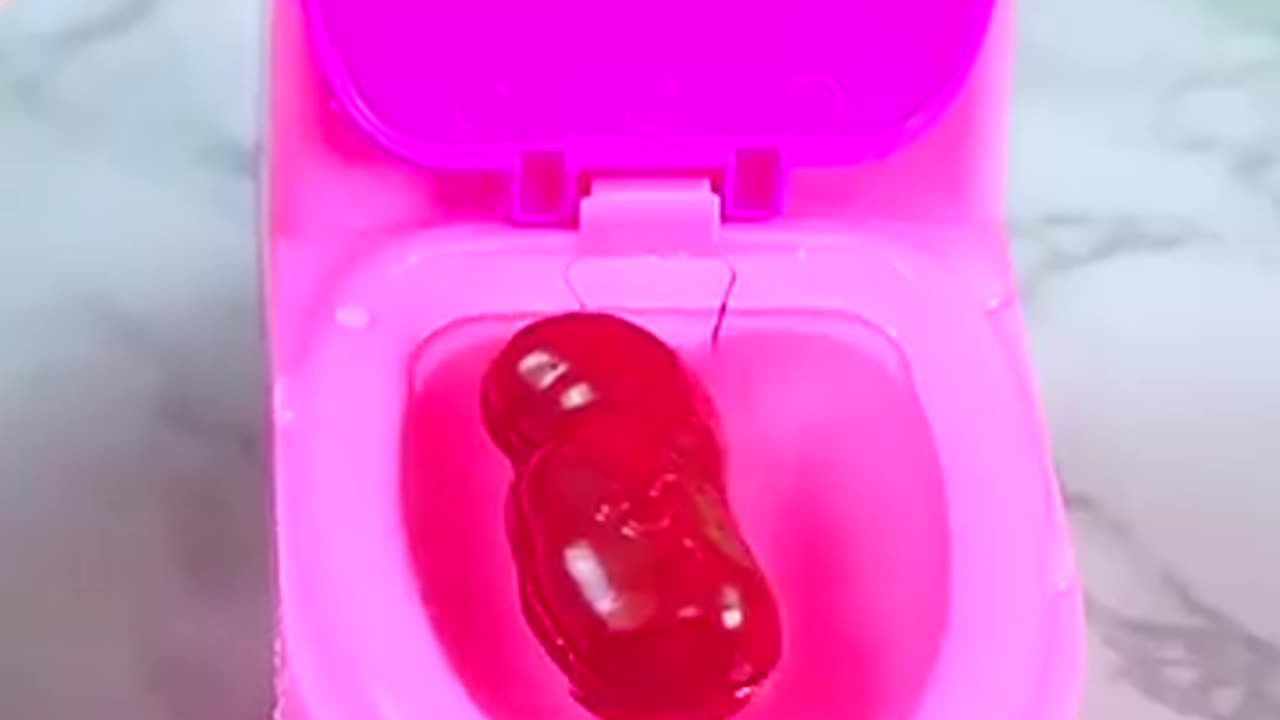 Must Watch: Satisfying With Unboxing & Review Miniature Toilet Slime Set Video l