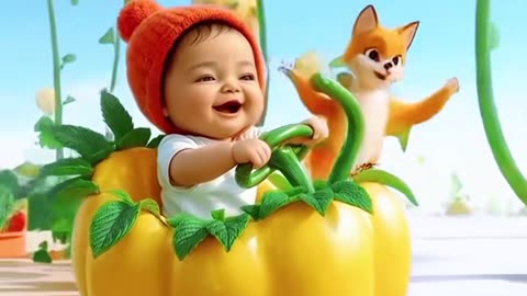 Happy fruit bus