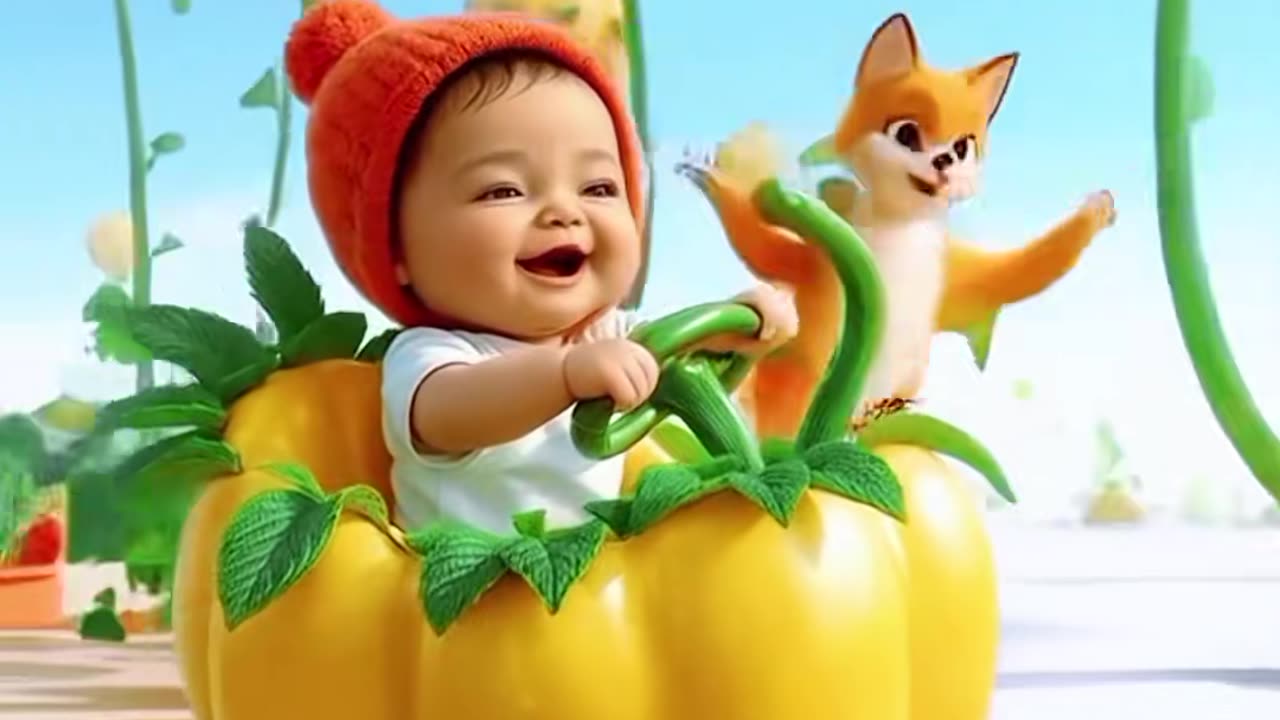 Happy fruit bus
