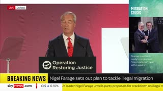Nigel Farage says there is now a "genuine threat to public order" in the UK from illegal immigration
