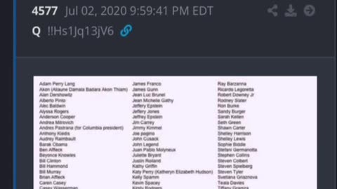 President Trump - Dropping Names (See Description for Names List)