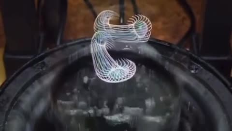 Cymatic bubble reveals 3D shape of sound