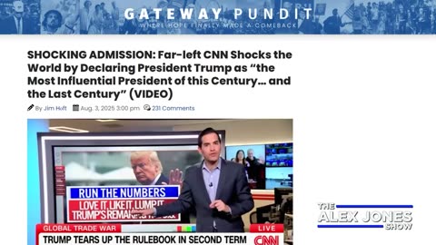BREAKING VIDEO: CNN Finally Admits That Trump Is “The Most Influential President Of This Century & The Last Century!”