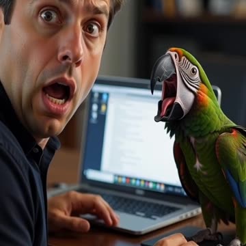 Together with the parrot, we are strong