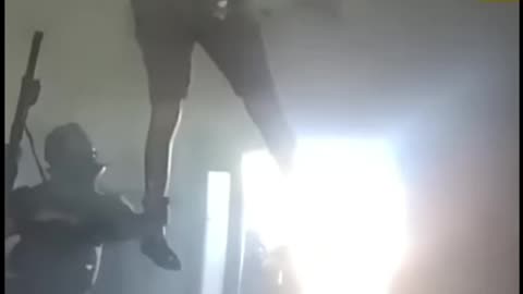 Suspect Falls from Ceiling into Police Custody