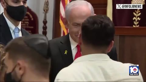 Netanyahu gave a speech to a Chabad synagogue in Miami on NYE encouraging Jews to act as a collective and "fight back" against "anti-Semitism." | Jews are NOT Semites