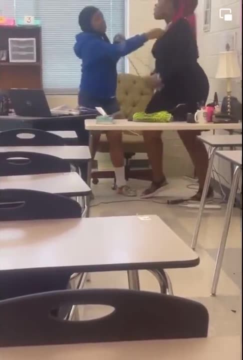 Substitute Teacher Fights Student Over Taking Her Phone
