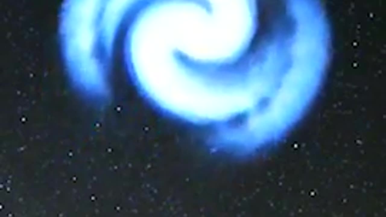 SpaceX Falcon 9 launch creates mesmerizing blue spiral #Shorts