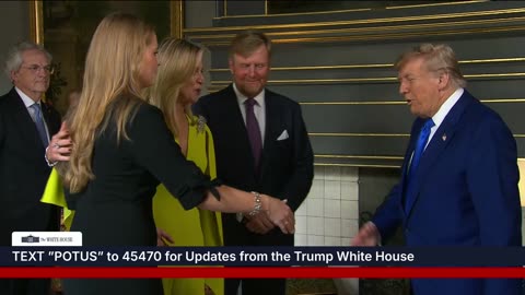 President Trump Greets the King and Queen of the Kingdom of the Netherlands