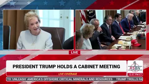 PRESIDENT TRUMP HOLD A CABINET MEETING WATCH IN FULL