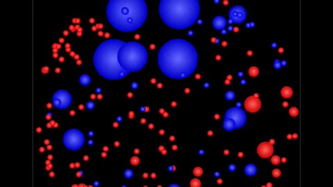 Red vs Blue Balls Game _ Dynamic Particle Fun