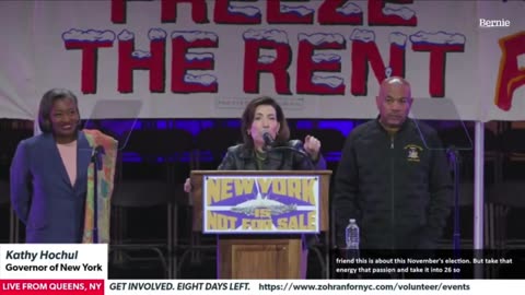 🚨 Gov. Kathy Hochul: “With your help, we will elect Zohran and we take back America.”