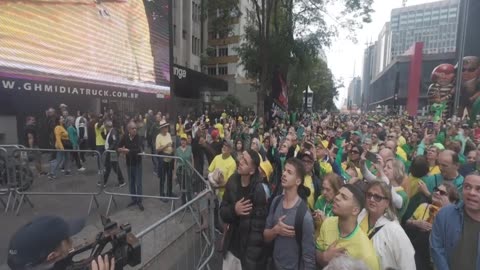 Manifestação de #7desetembro foi emocianante com a fala de Michele Bolsonaro, no final deu confusão