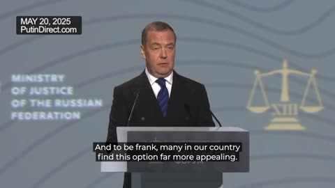 Medvedev: Ukraine has two options — accept the outlined peace terms or face unconditional surrender.