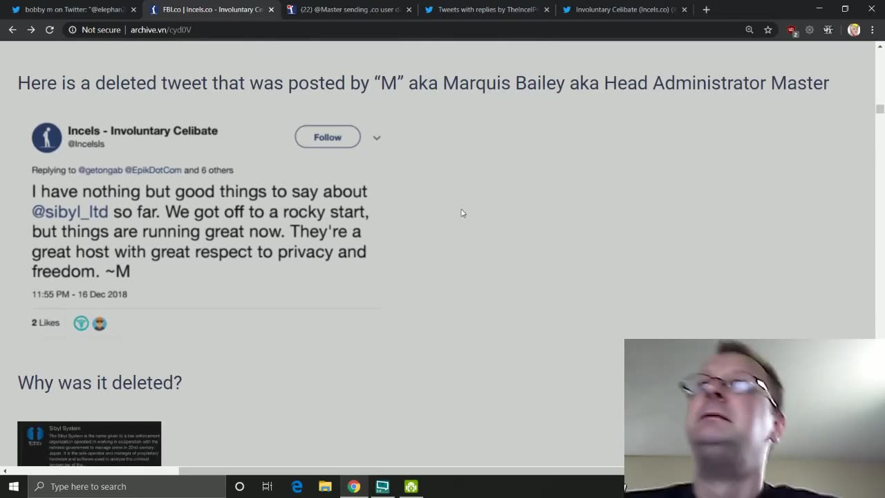 Todd Thundercock: INCELS.CO is a FBI HONEYPOT! SHENANIGANS abound! I don't know tbh DON'T TRUST AN