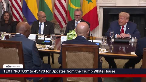 President Trump Participates in a Multilateral Lunch with African Leaders
