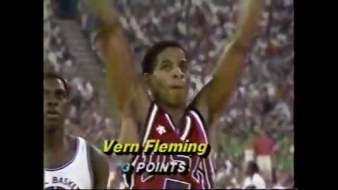 (1984.07.09 NBA) USA Olympic Team vs NBA Stars Team
