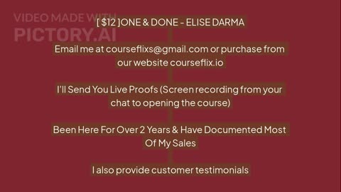 Download ONE & DONE - ELISE DARMA