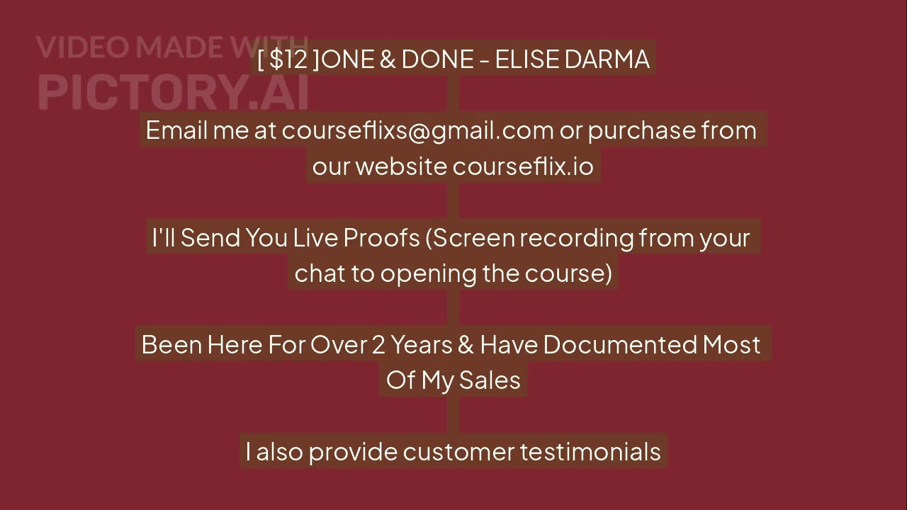 Download ONE & DONE - ELISE DARMA