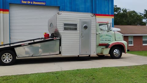 Old Ford wrecker with a sleeper