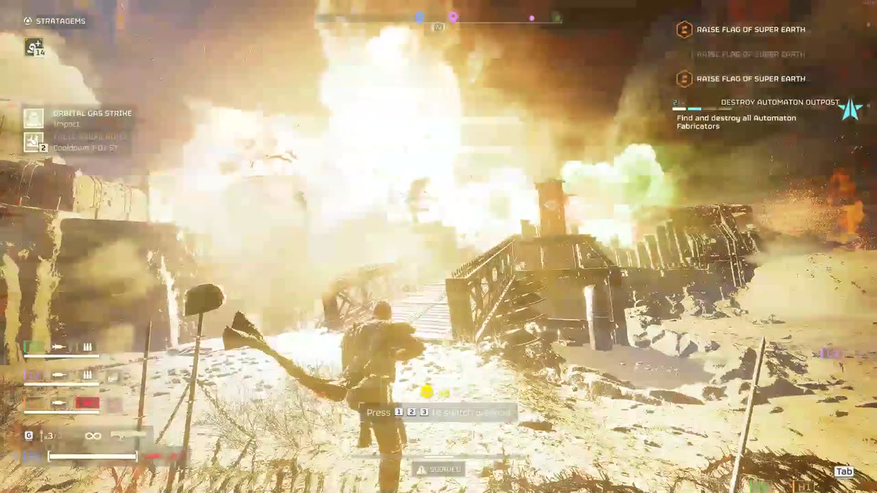 FORWARD! WITH NO STIMS AND A DREAM! (& lots of explosives)