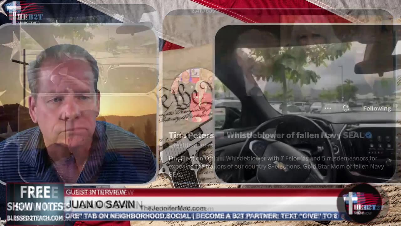 Juan O'Savin Tina Peters Update! B2T Show, Nov 12, 2025