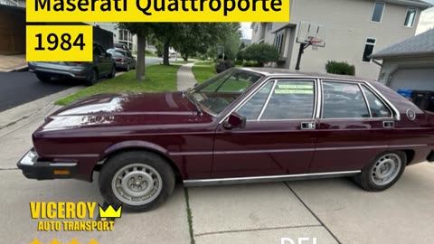 1984 Maserati Quattroporte from Virginia to Wisconsin