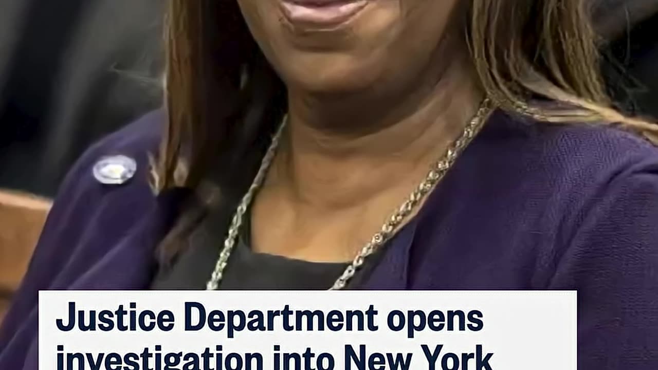Justice Department opens investigation into New York Attorney General Letitia James