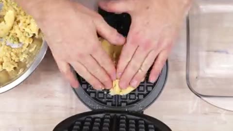 Keto Browned Garlic Coconut Savory Waffles Recipe