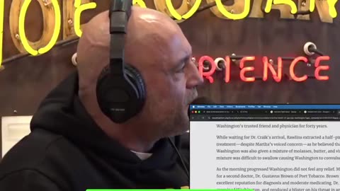 Joe Rogan is shocked after learning how George Washington died: "Oh God."
