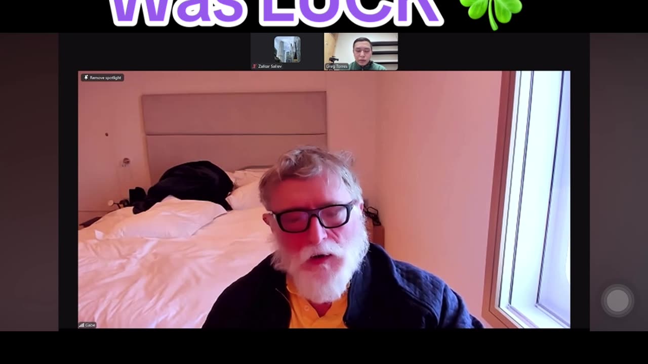 Billionaire admits his money was LUCK!