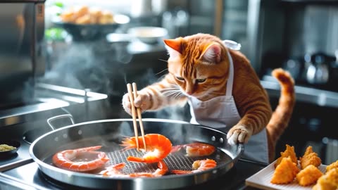 Kitten Nurses Mama Cat Back to Health with Bandages, Love, and a Warm Meal 🐾🍲