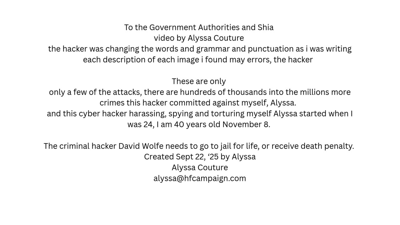 Shia, video created on Canva Sept 22, '25 by Alyssa