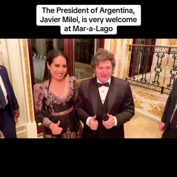 The President of Argentina, Javier Milei, is very welcome at Mar-a-Lago!