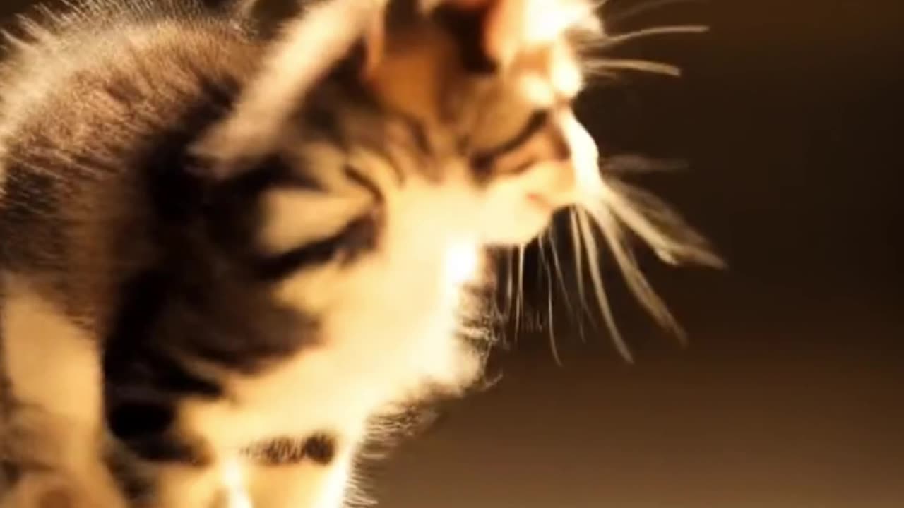 A kitten attacking a shoelace