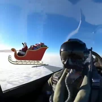 Santa Fly-by