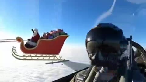 Santa Fly-by