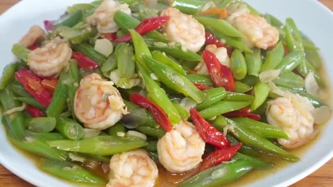 Quick and Easy! Stir-Fried Green Beans with Oyster Sauce