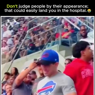 Never judge someone by the way they look appearances can be misleading.