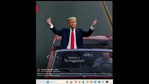 TRUMP FLIPS THE BIRD!