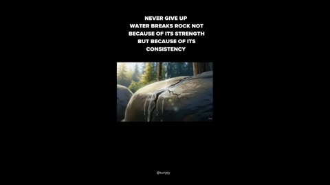 Never give up