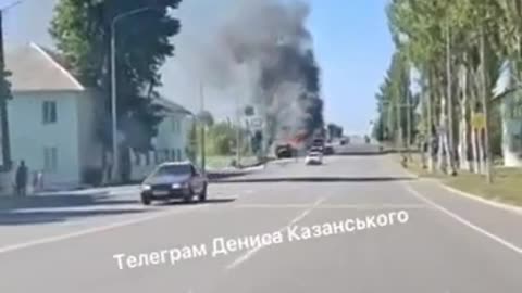 🚚🇷🇺 Ukraine Russia War | Ukrainian Drone Destroys Russian Truck in Vuhlehirsk | RCF