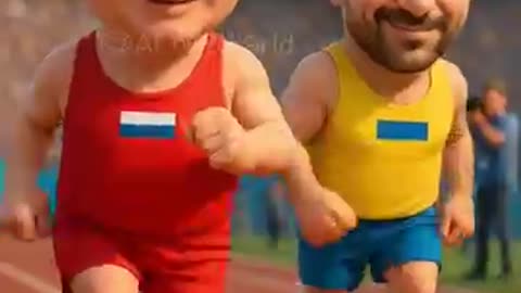 🍌🤡Global Leaders' Olympics? Putin Slingshot Wins, Zelensky Shocked😂🚀
